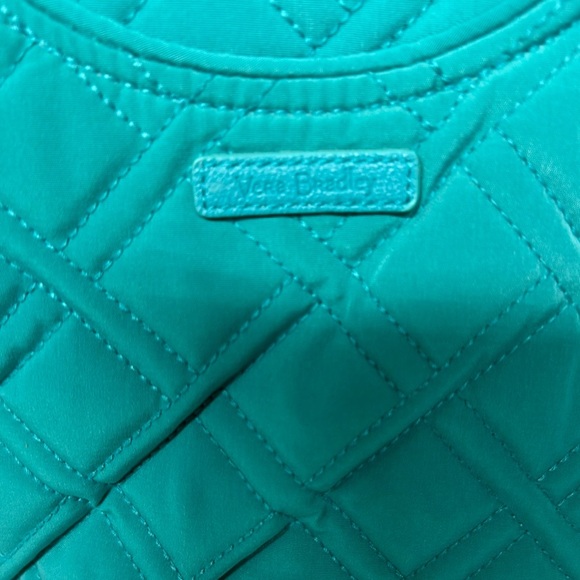 Vera Bradley Blue Quilted Tote Bag with Diamond Stitching - Picture 2 of 14